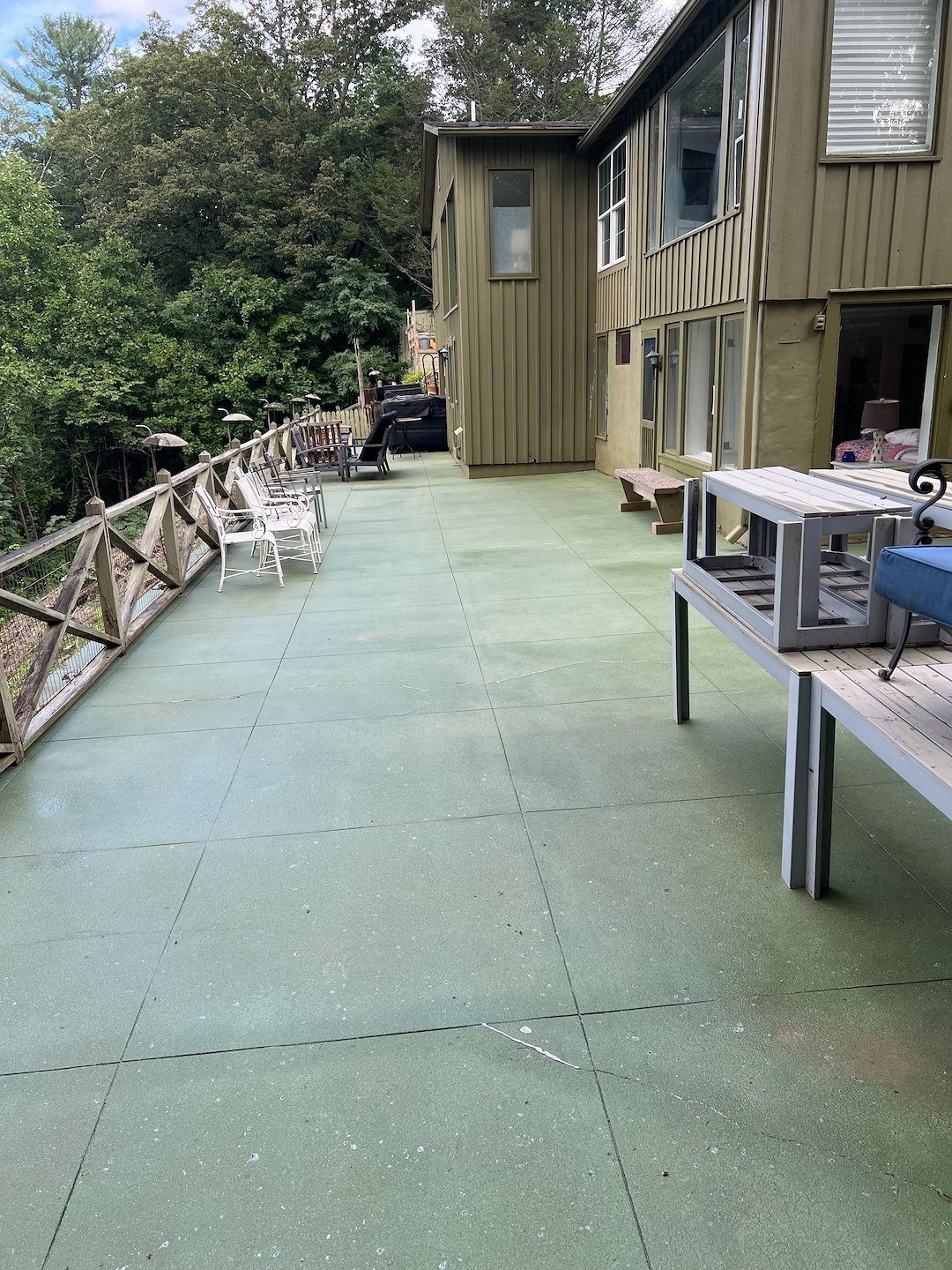 Concrete Patio & Brick Retaining Wall Cleaning in Lake Lure, NC Thumbnail