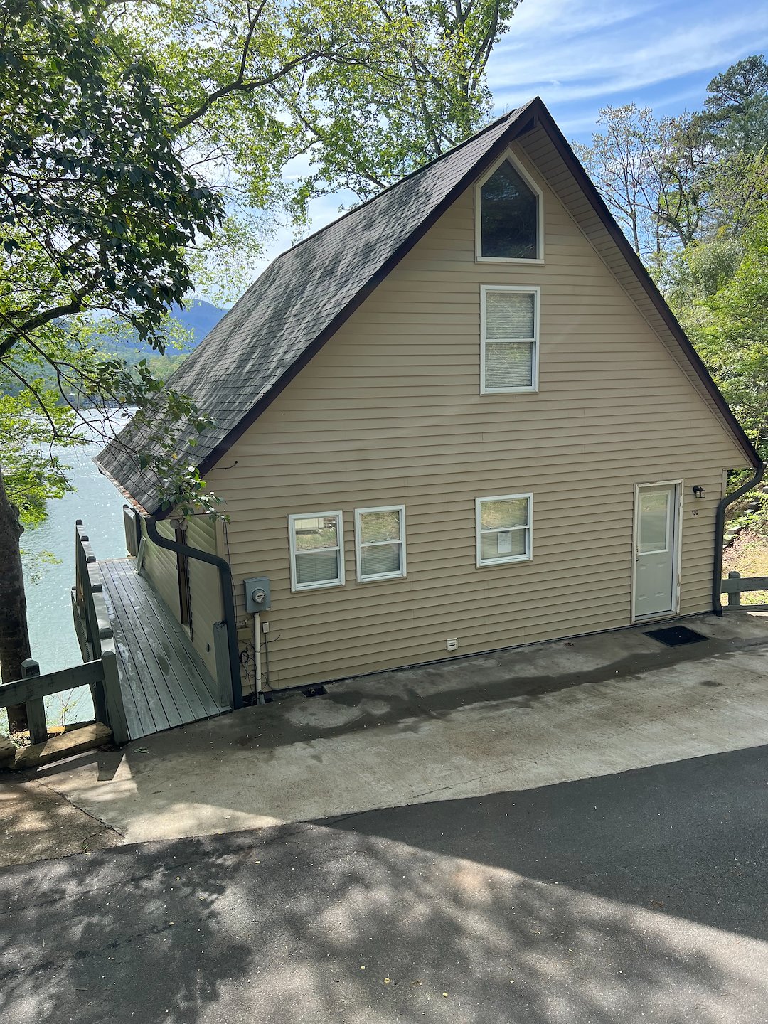 Exterior House Washing, Boathouse & Deck Cleaning Project in Lake Lure, NC Thumbnail