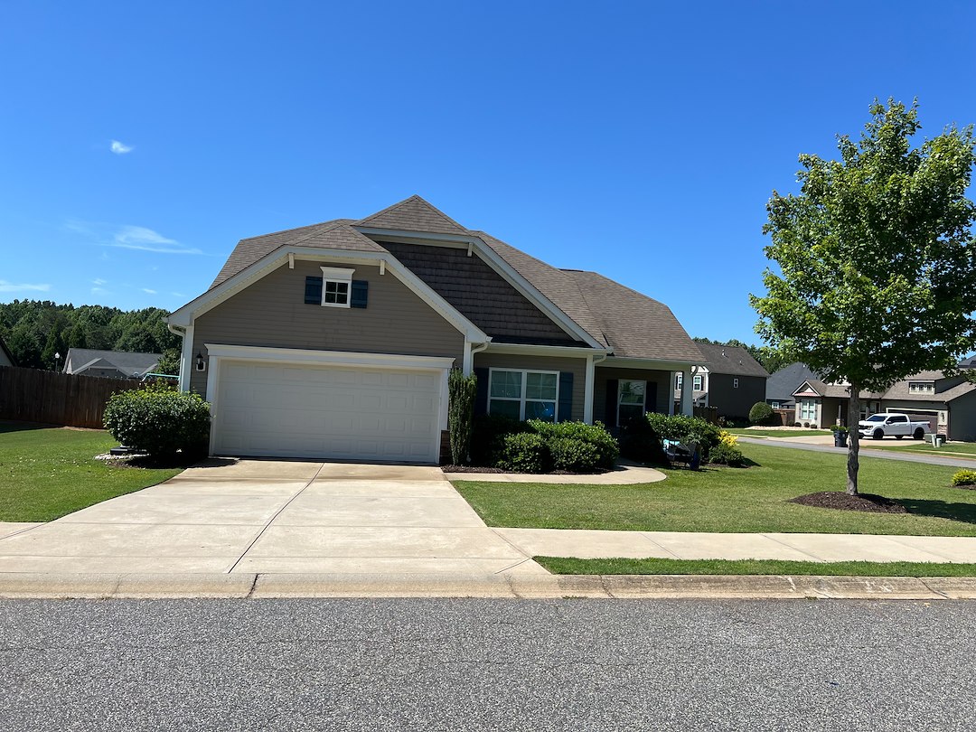 Exterior House Washing with Concrete Patio & Walkway Cleaning in Lyman, SC Thumbnail